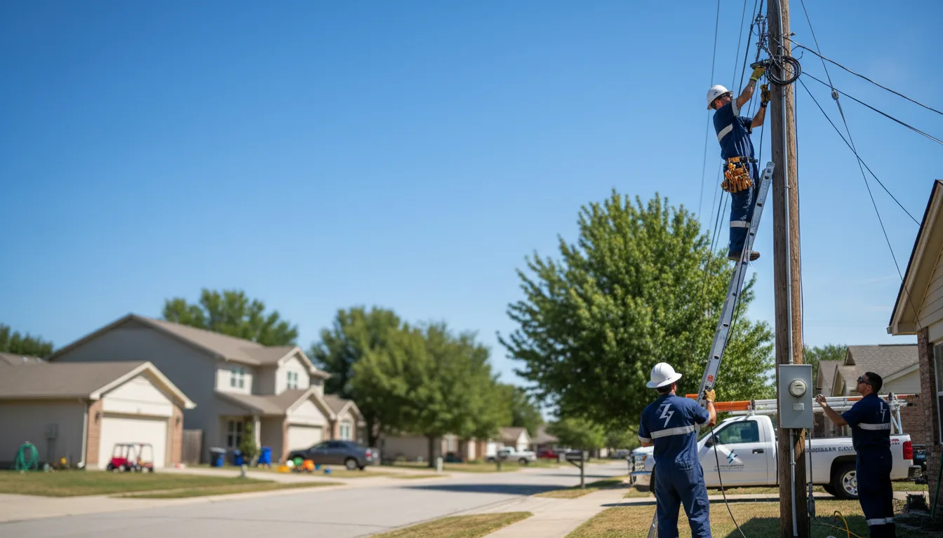 Residential electrician providing installation services in Arlington Heights, IL